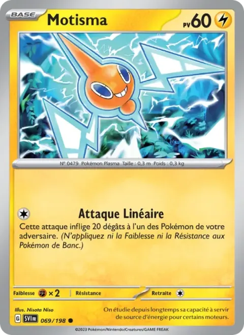 Carte Pokémon Motisma 069/198, extension Écarlate et Violet