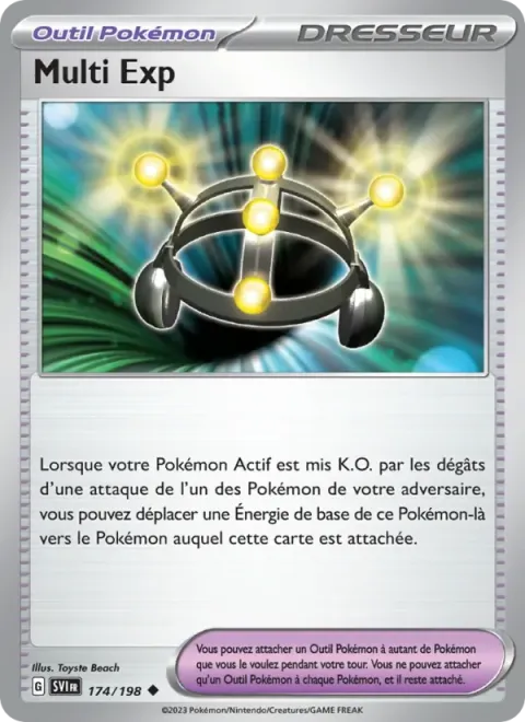 Carte Pokémon Multi Exp 174/198, extension Écarlate et Violet