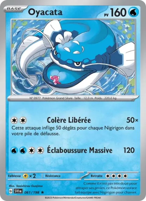 Carte Pokémon Oyacata 061/198, extension Écarlate et Violet
