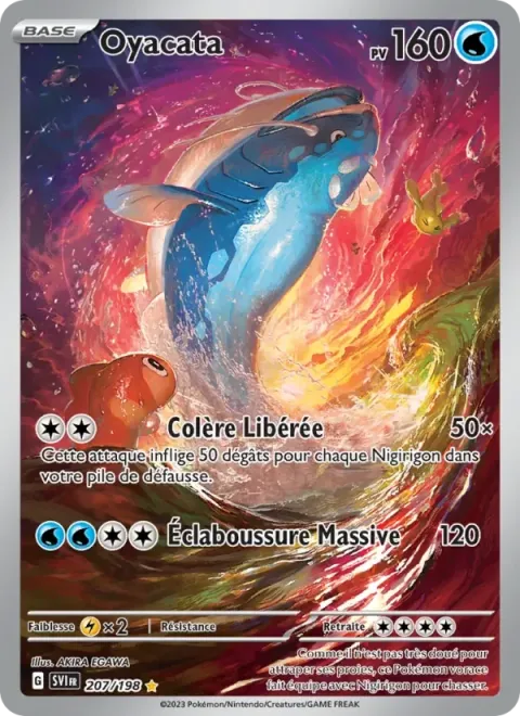 Carte Pokémon Oyacata 207/198, extension Écarlate et Violet
