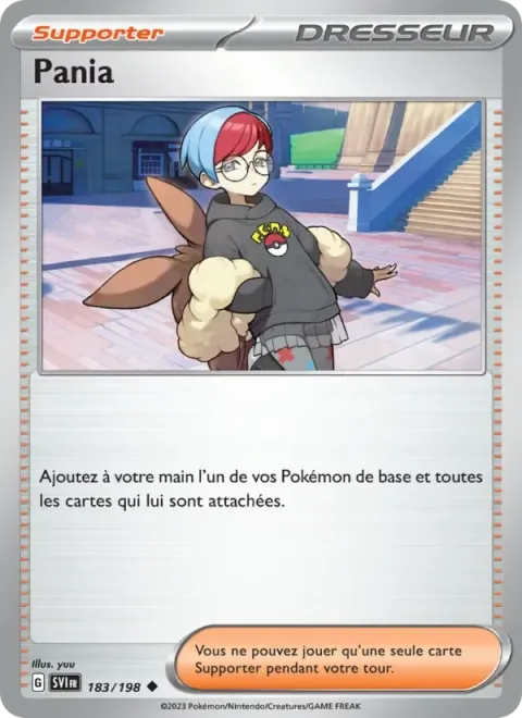 Carte Pokémon Pania 183/198, extension Écarlate et Violet