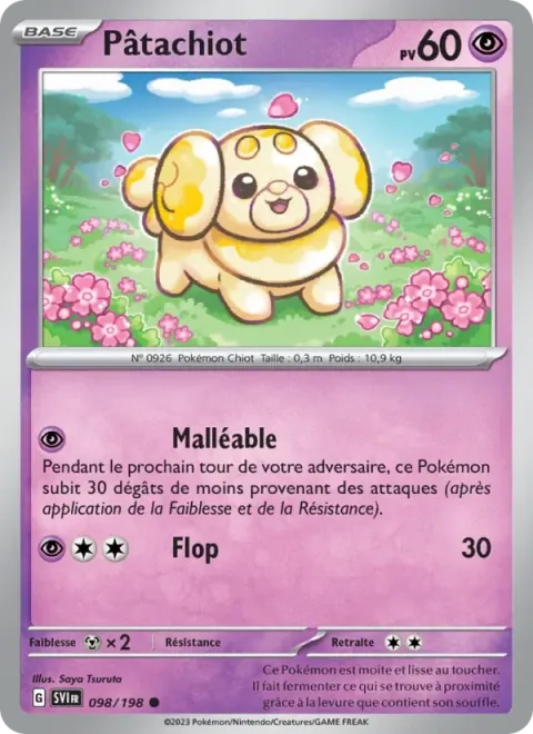 Carte Pokémon Pâtachiot 098/198, extension Écarlate et Violet