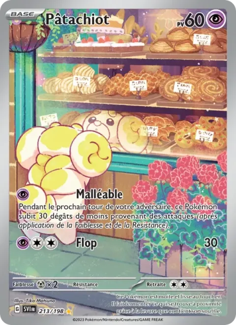 Carte Pokémon Pâtachiot 213/198, extension Écarlate et Violet