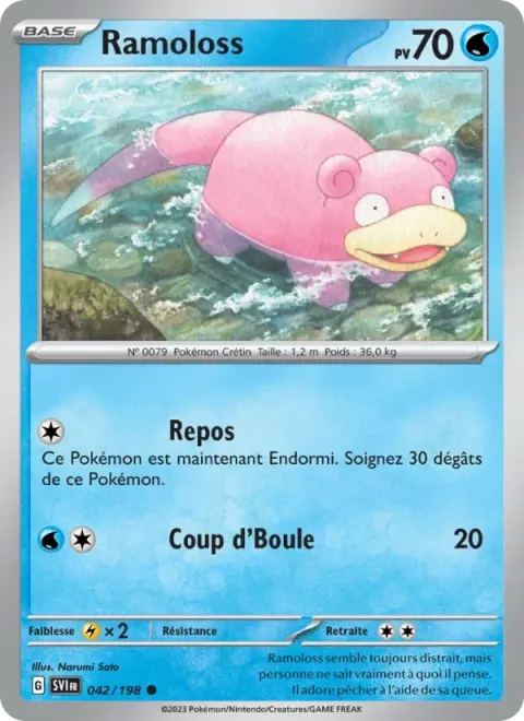 Carte Pokémon Ramoloss 042/198, extension Écarlate et Violet