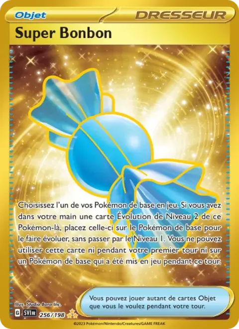 Carte Pokémon Super Bonbon 256/198, extension Écarlate et Violet