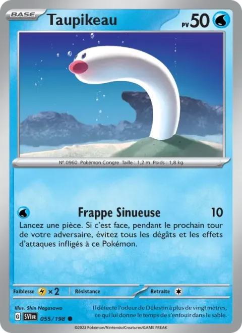 Carte Pokémon Taupikeau 055/198, extension Écarlate et Violet