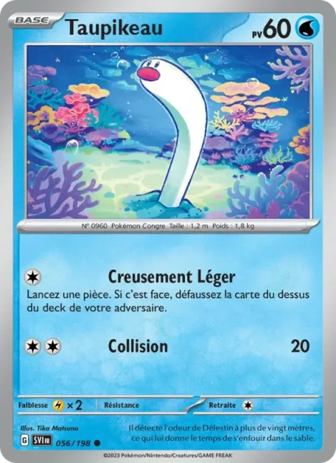 Carte Pokémon Taupikeau 056/198, extension Écarlate et Violet