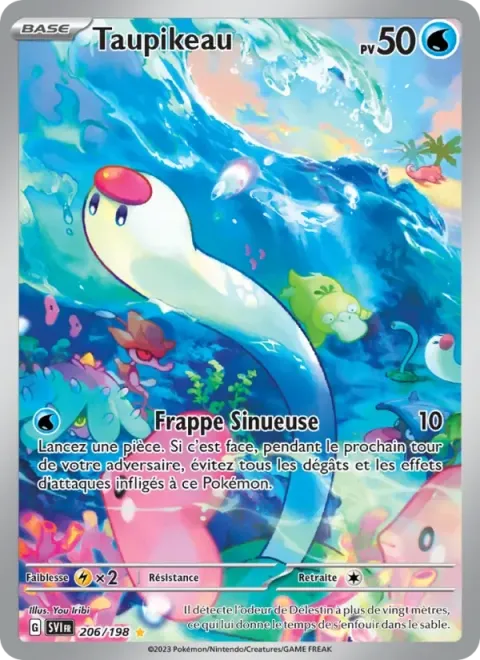 Carte Pokémon Taupikeau 206/198, extension Écarlate et Violet