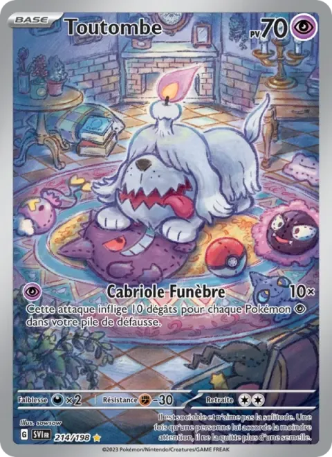 Carte Pokémon Toutombe 214/198, extension Écarlate et Violet