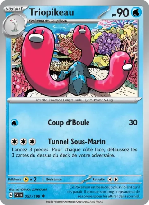 Carte Pokémon Triopikeau 057/198, extension Écarlate et Violet