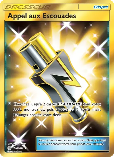Carte Pokémon Appel aux Escouades 270/236, extension Éclipse Cosmique