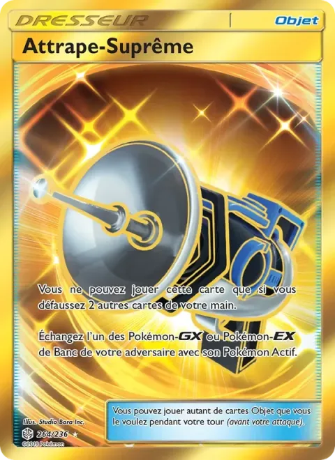 Carte Pokémon Attrape-Suprême 264/236, extension Éclipse Cosmique