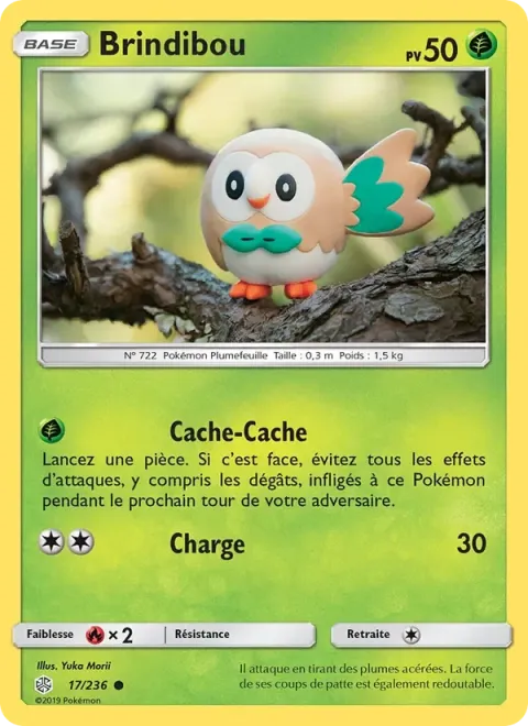 Carte Pokémon Brindibou 017/236, extension Éclipse Cosmique