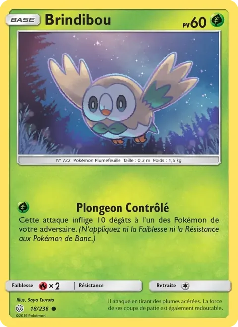 Carte Pokémon Brindibou 018/236, extension Éclipse Cosmique