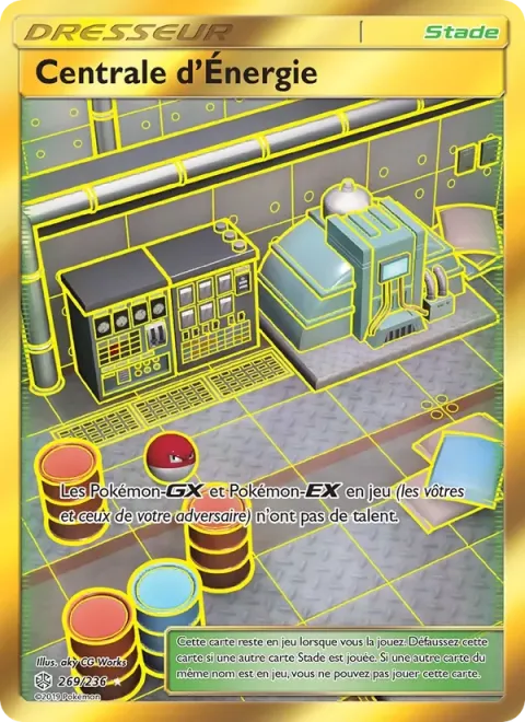 Carte Pokémon Centrale d’Énergie 269/236, extension Éclipse Cosmique
