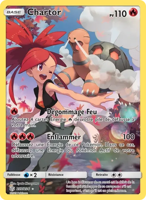 Carte Pokémon Chartor 237/236, extension Éclipse Cosmique