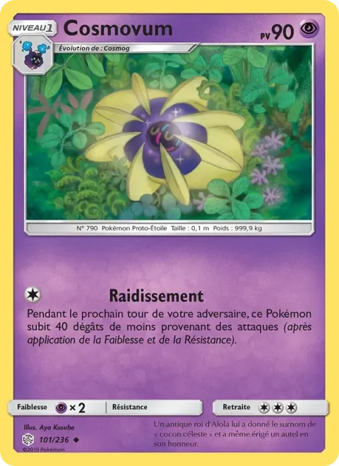 Carte Pokémon Cosmovum 101/236, extension Éclipse Cosmique