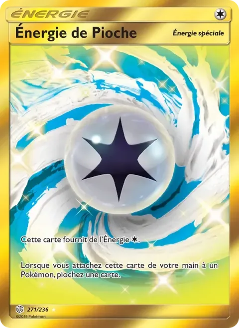 Carte Pokémon Énergie de Pioche 271/236, extension Éclipse Cosmique