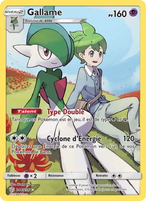 Carte Pokémon Gallame 244/236, extension Éclipse Cosmique