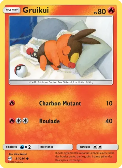 Carte Pokémon Gruikui 031/236, extension Éclipse Cosmique