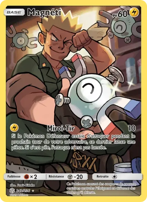 Carte Pokémon Magnéti 242/236, extension Éclipse Cosmique