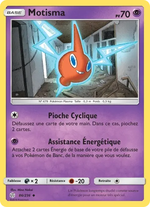 Carte Pokémon Motisma 086/236, extension Éclipse Cosmique