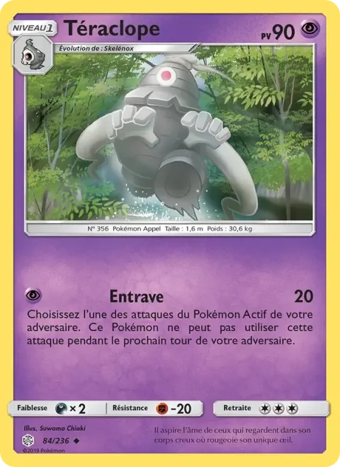 Carte Pokémon Téraclope 084/236, extension Éclipse Cosmique