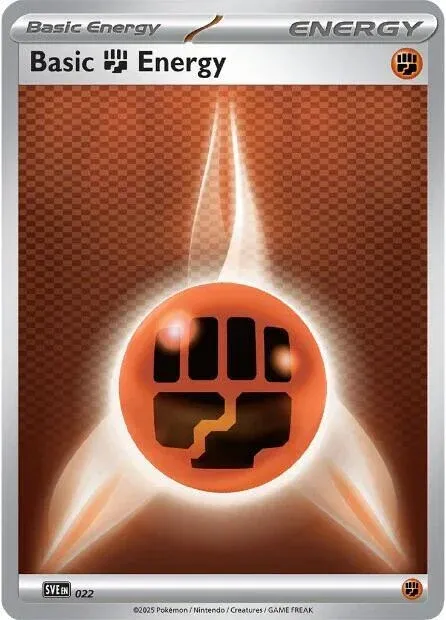 Carte Pokémon Énergie Combat 022/024, extension Écarlate et Violet Énergie
