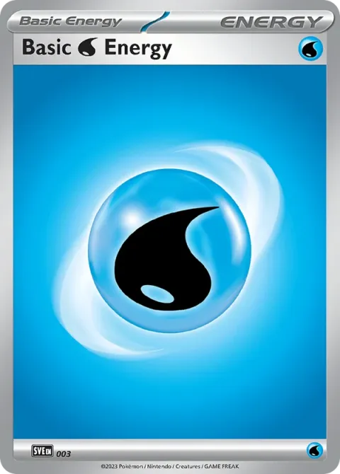 Carte Pokémon Énergie Eau 003/024, extension Écarlate et Violet Énergie