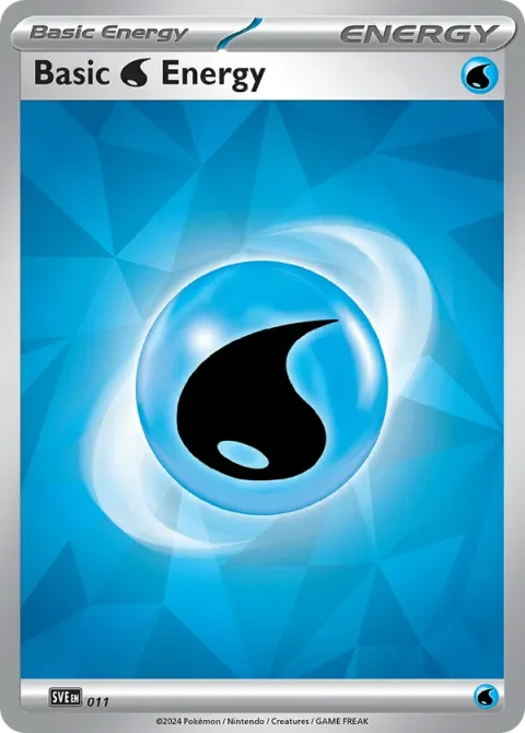 Carte Pokémon Énergie Eau 011/024, extension Écarlate et Violet Énergie