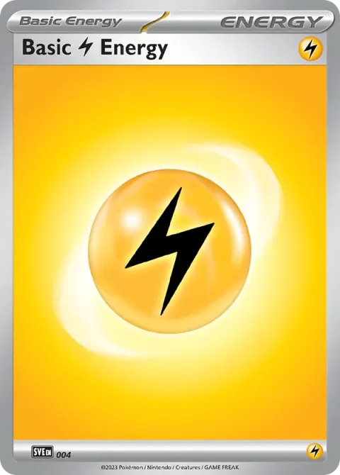 Carte Pokémon Énergie Electrik 004/024, extension Écarlate et Violet Énergie