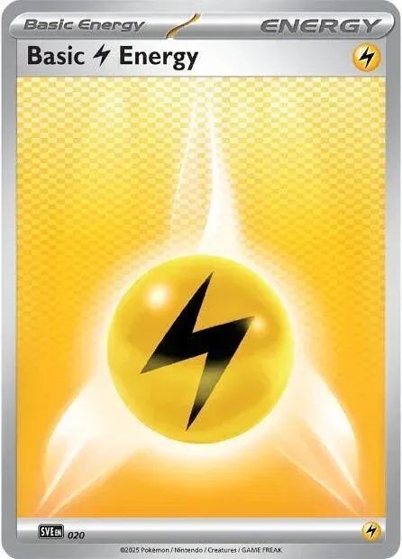 Carte Pokémon Énergie Electrik 020/024, extension Écarlate et Violet Énergie