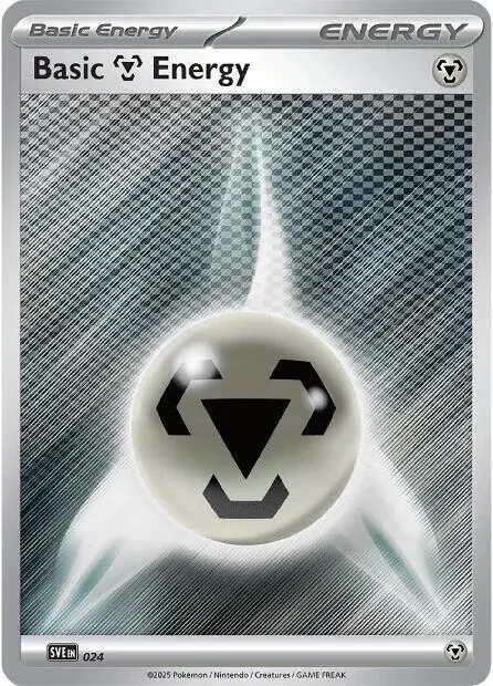 Carte Pokémon Énergie Métal 024/024, extension Écarlate et Violet Énergie