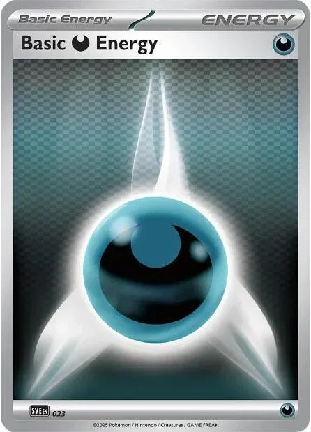 Carte Pokémon Énergie Obscurité 023/024, extension Écarlate et Violet Énergie