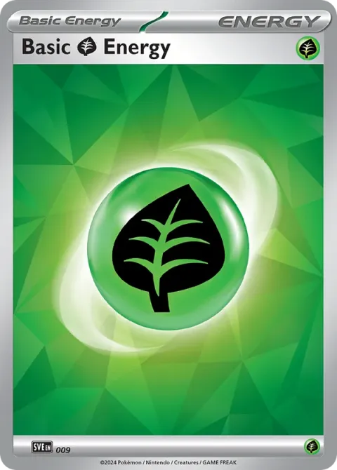Carte Pokémon Énergie Plante 009/024, extension Écarlate et Violet Énergie