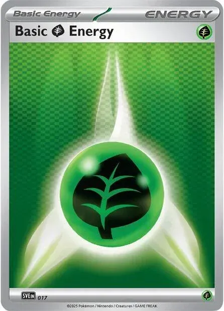 Carte Pokémon Énergie Plante 017/024, extension Écarlate et Violet Énergie