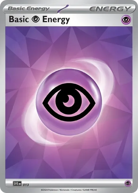 Carte Pokémon Énergie Psy 013/024, extension Écarlate et Violet Énergie