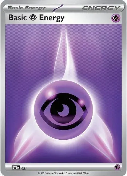 Carte Pokémon Énergie Psy 021/024, extension Écarlate et Violet Énergie