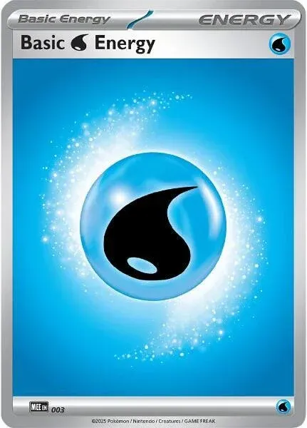 Carte Pokémon Énergie Eau 003/016, extension Méga-Évolution Énergie