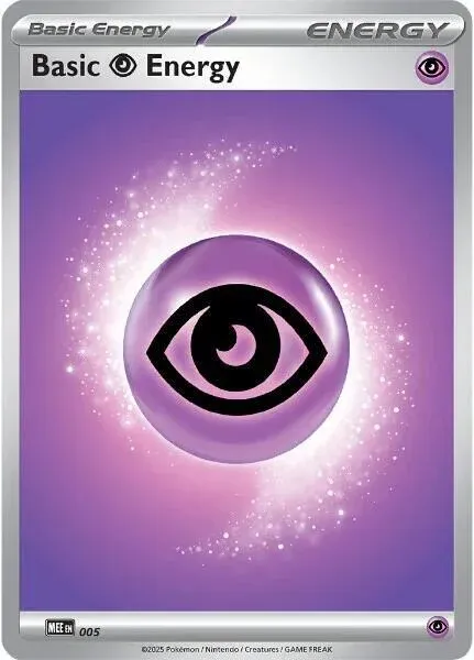 Carte Pokémon Énergie Psy 005/016, extension Méga-Évolution Énergie