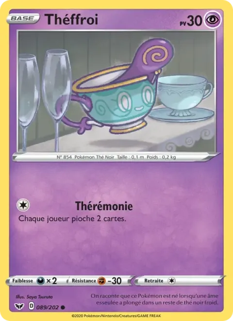 Carte Pokémon Théffroi 089/202, extension Épée et Bouclier