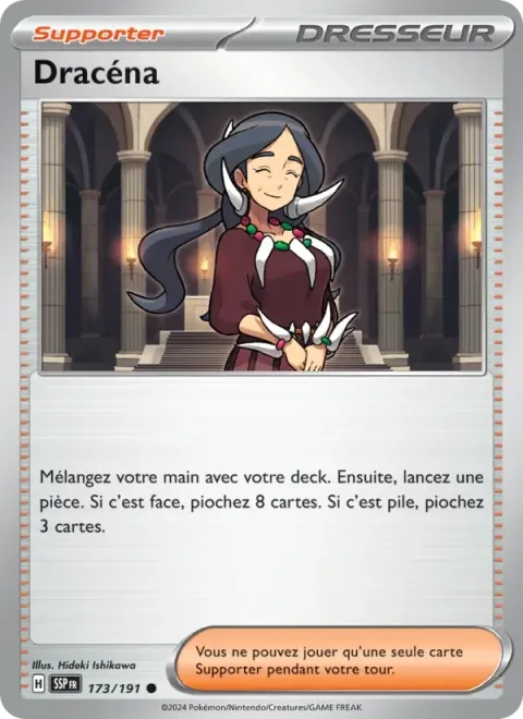 Carte Pokémon Dracéna 173/191, extension Étincelles Déferlantes