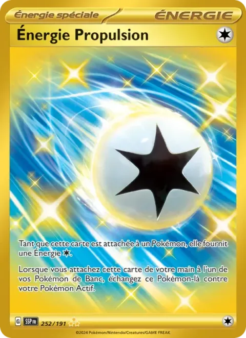 Carte Pokémon Énergie Propulsion 252/191, extension Étincelles Déferlantes