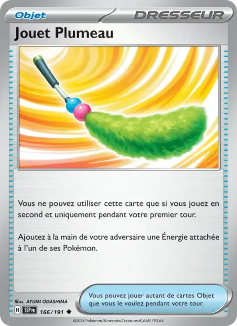 Carte Pokémon Jouet Plumeau 166/191, extension Étincelles Déferlantes