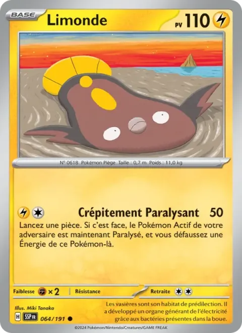 Carte Pokémon Limonde 064/191, extension Étincelles Déferlantes