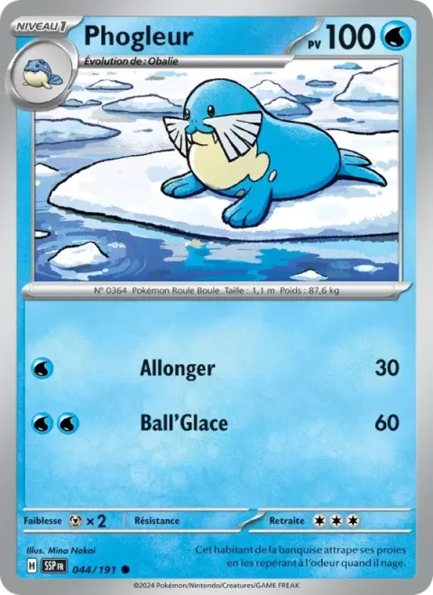 Carte Pokémon Phogleur 044/191, extension Étincelles Déferlantes