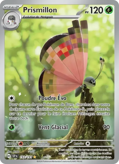 Carte Pokémon Prismillon 193/191, extension Étincelles Déferlantes