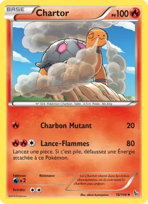 Carte Pokémon Chartor 016/106, extension Étincelles
