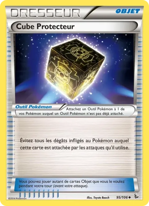 Carte Pokémon Cube Protecteur 095/106, extension Étincelles