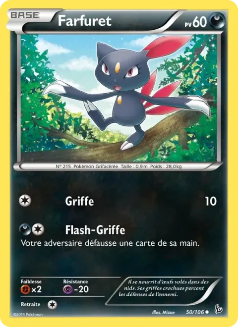 Carte Pokémon Farfuret 050/106, extension Étincelles